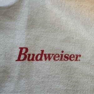 Budweiser Logo Tee hoodie in Red and White